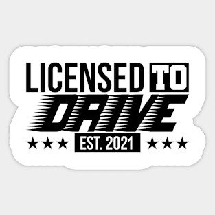 Passing Driving License 2021 gift passed driving test | driver's license Sticker